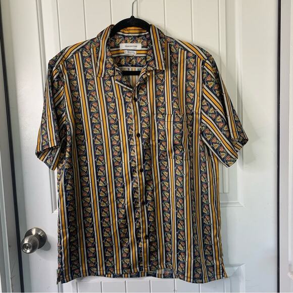 Urban Outfitters two pieces satin floral pajamas loungewear set size medium - Picture 2 of 8